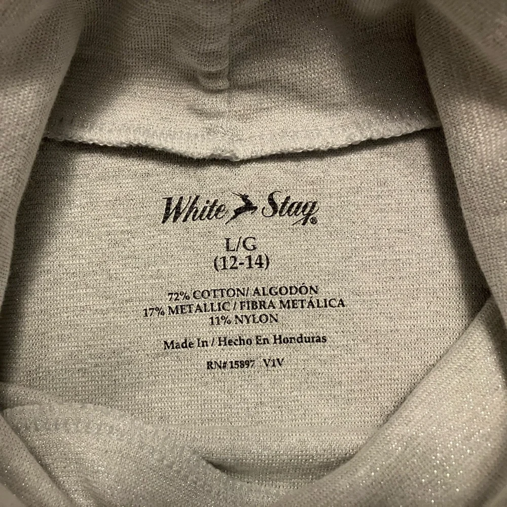 WHITE STAG  Women’s Turtleneck Sweaters Gold/Silver Shimmer Size L/G (12-14) - Picture 5 of 5